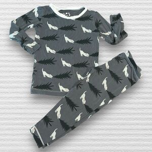 Kickee Pants Dog Pajama Set 2t Bamboo